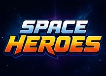 A game title on a plain starry background