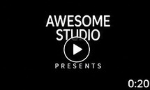 A video opening on an "Awesome Studio presents" title card