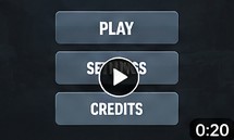 A video showing the game's menu